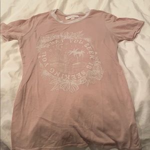 Spiritual gangster pink tee